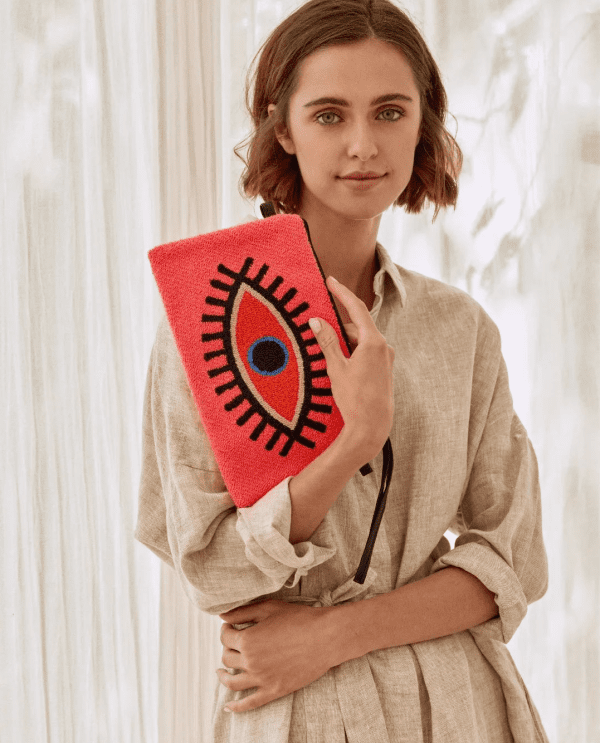 wayuu evil eye bag colombian turkish eye clutch