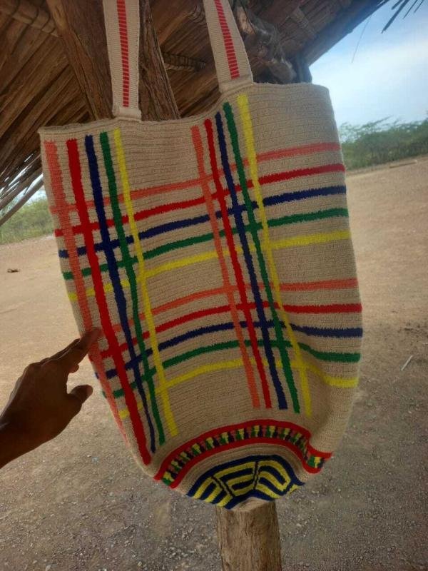 wayuu tote bag handmade in colombia mochila bag