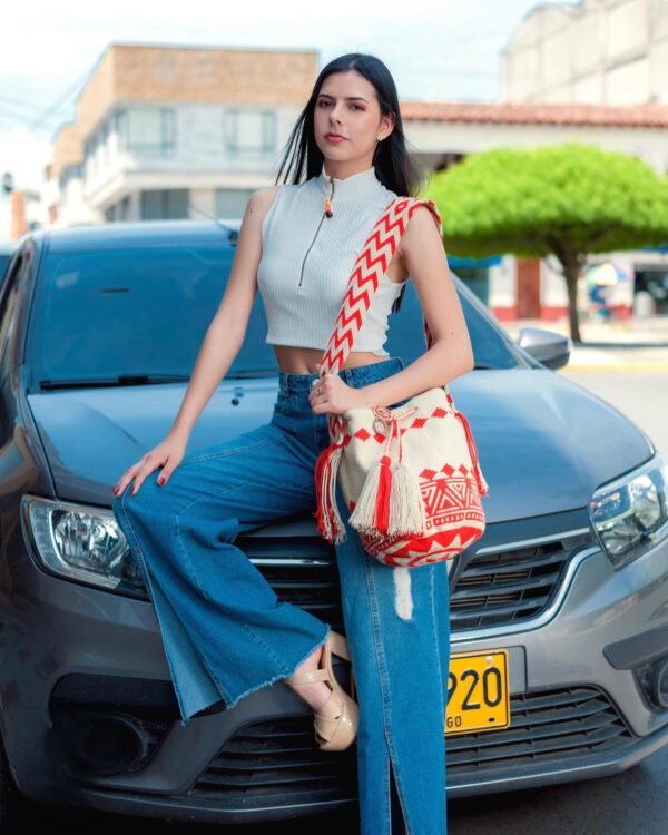 WAYUU LARGE BAG ALTAVISTA ROJA - Image 3