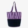 wayuu tote bag lilac handamde in colombia